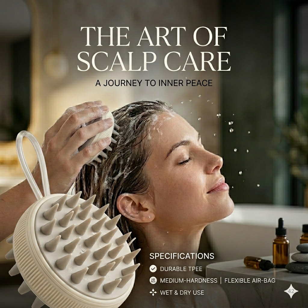 TOUCHBeauty™ Dual-Sided Shampoo Brush