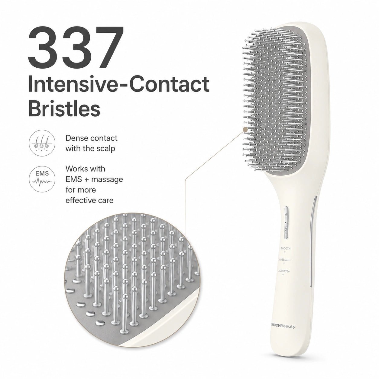 TOUCHBeauty™ 3-Mode EMS Scalp Care Brush - TOUCHBeauty