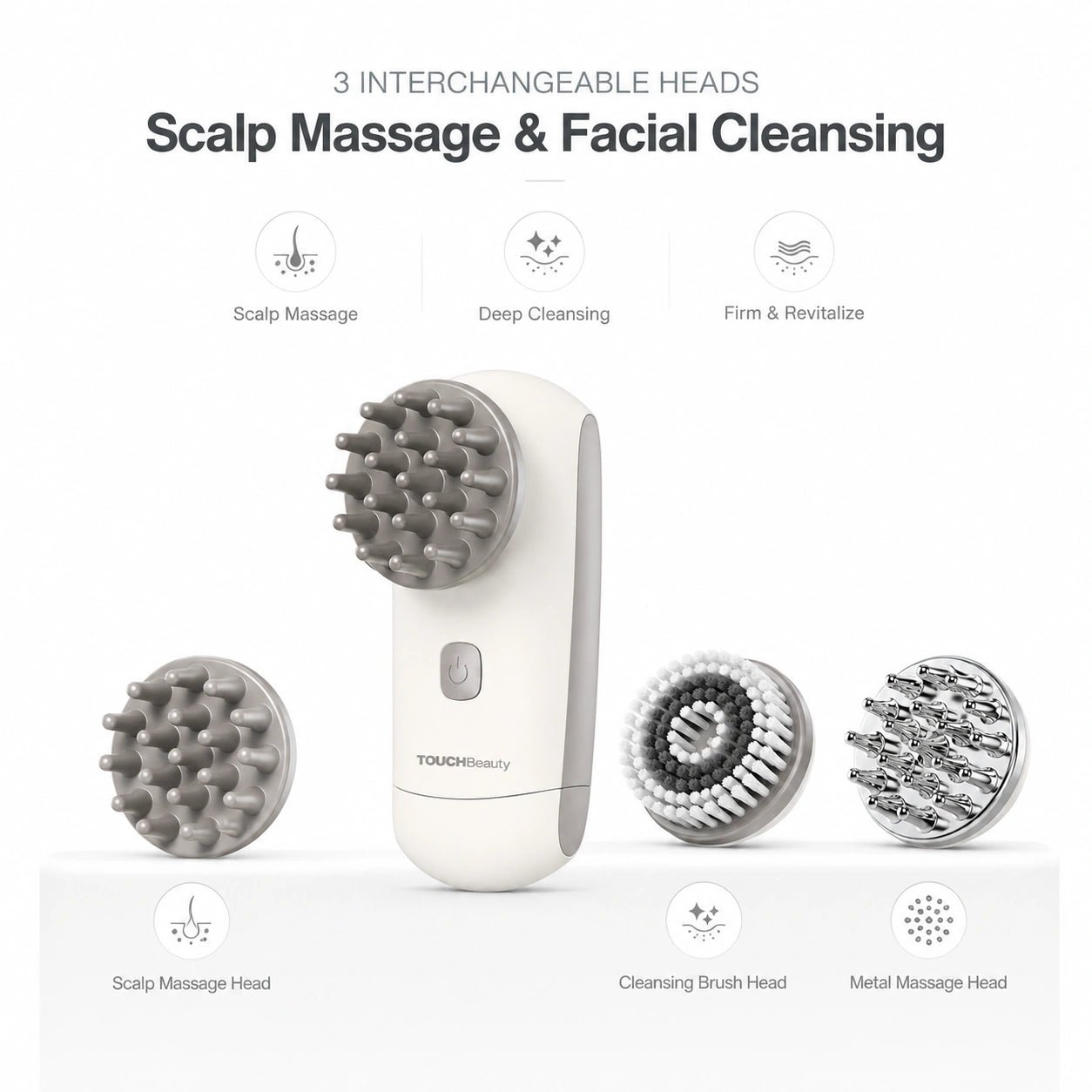 TOUCHBeauty™ Electric Scalp Massager丨Multi-Function Cleanser & Massager - TOUCHBeauty