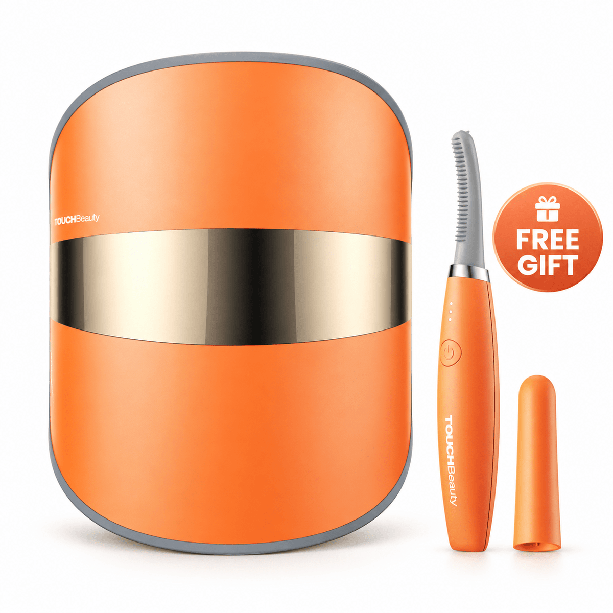 TOUCHBeauty™ GLAM LED Light Therapy Mask + FREE Heated Eyelash Curler - TOUCHBeauty