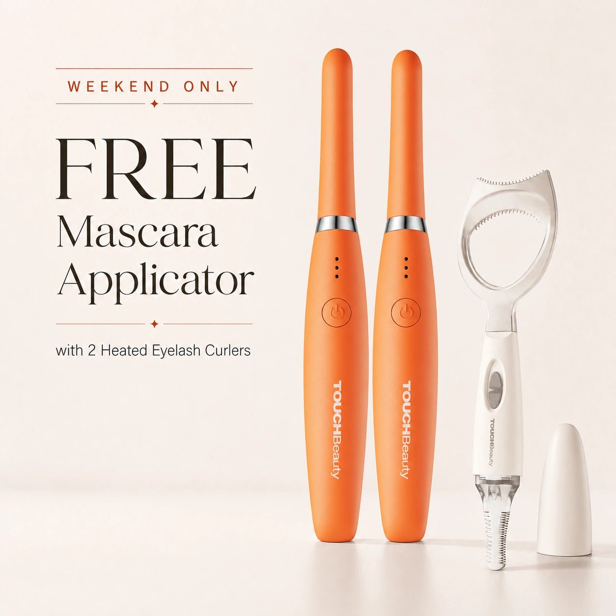 TOUCHBeauty™ Heated Eyelash Curler | Lift, Curl & Define with Gentle Heat - TOUCHBeauty