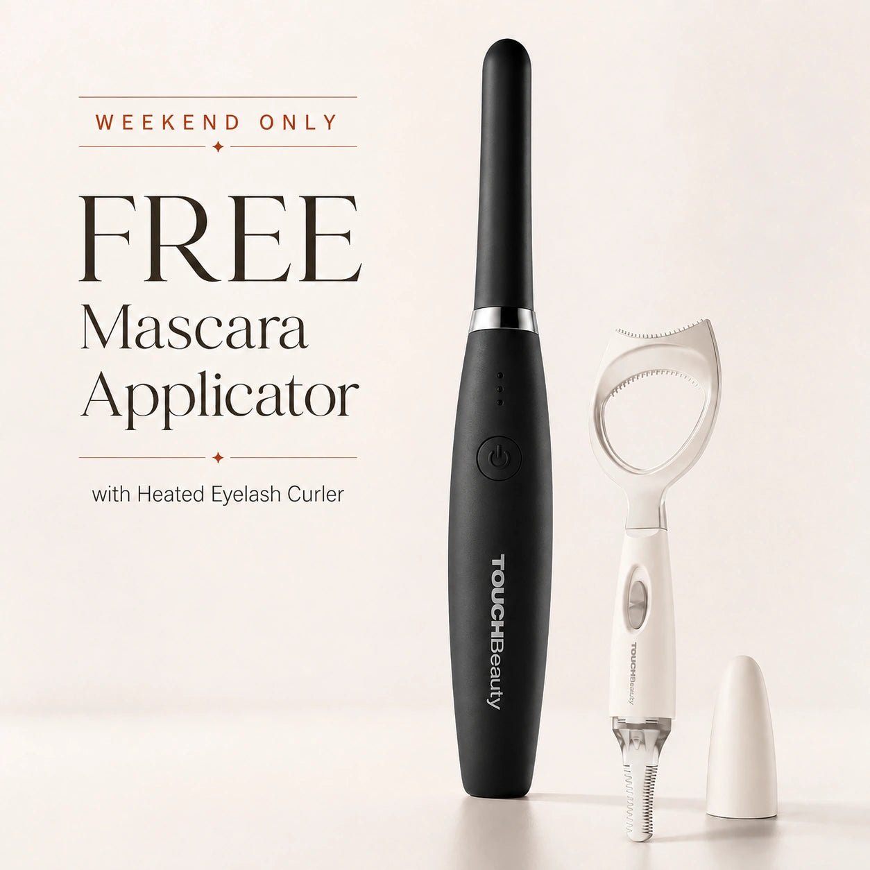 TOUCHBeauty™ Heated Eyelash Curler | Lift, Curl & Define with Gentle Heat - TOUCHBeauty