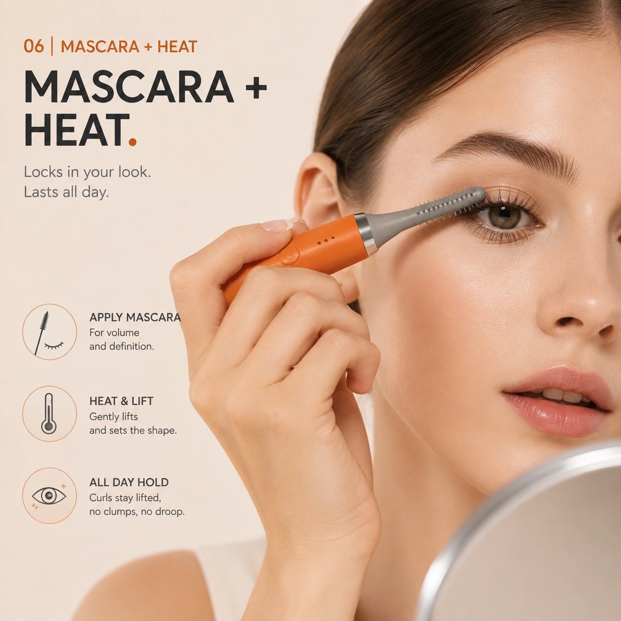 TOUCHBeauty™ Heated Eyelash Curler | Lift, Curl & Define with Gentle Heat - TOUCHBeauty