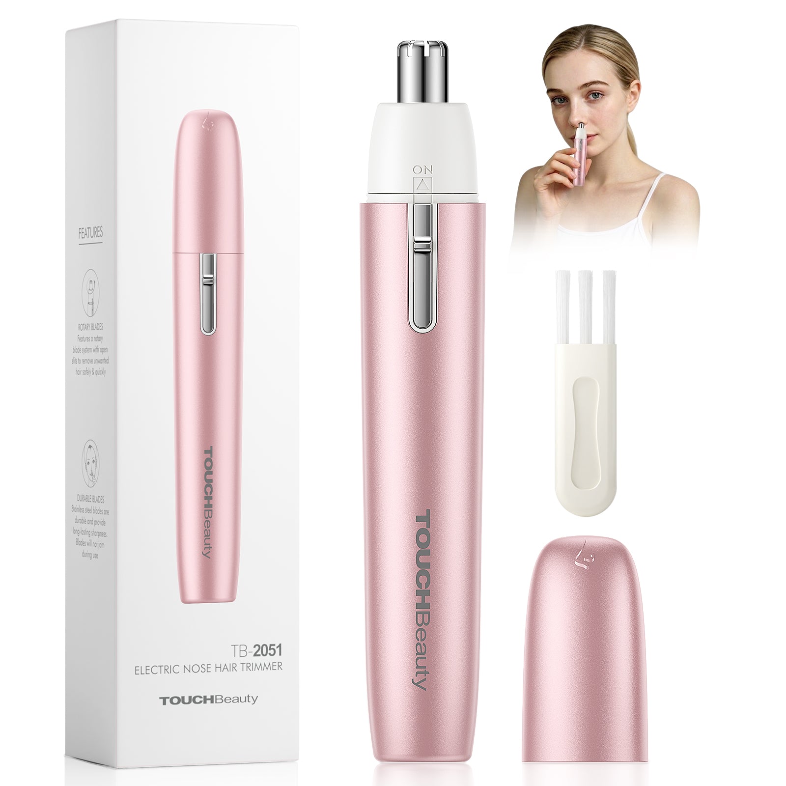 TOUCHBeauty™  Portable Pen-Style Nasal Hair Cutter丨Removable Waterproof Blade