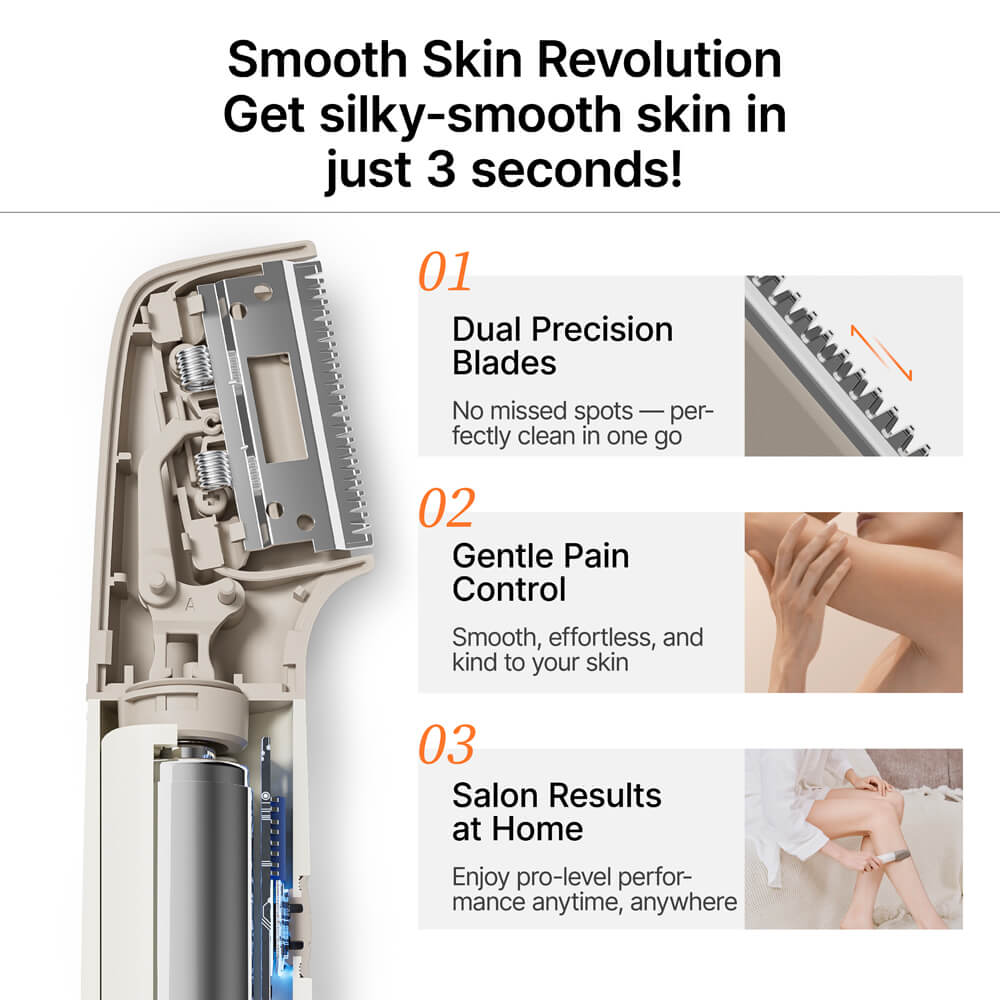 TOUCHBeauty VIO Precision Trimmer | Gentle & Safe Hair Removal for