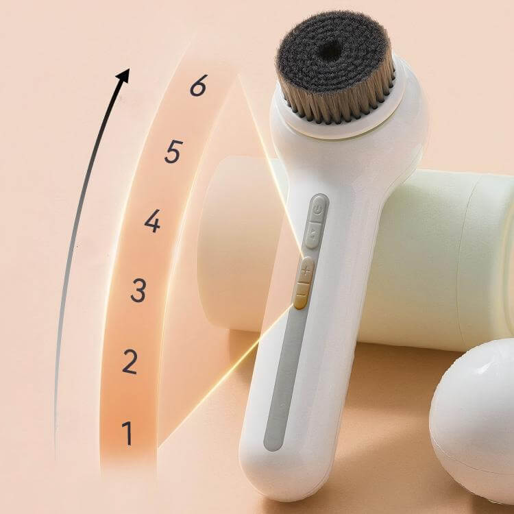 360° Rotating Facial Cleansing Brush Set - 3 Brush Heads - TOUCHBeauty