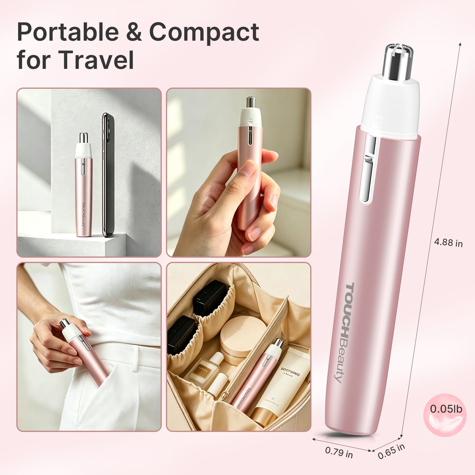 TOUCHBeauty™  Portable Pen-Style Nasal Hair Cutter丨Removable Waterproof Blade