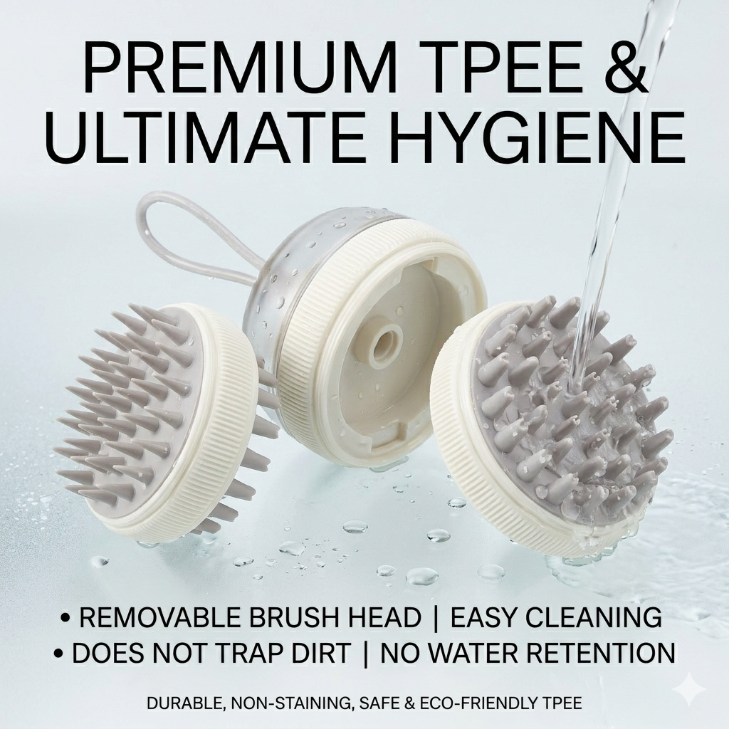TOUCHBeauty™ Dual-Sided Shampoo Brush