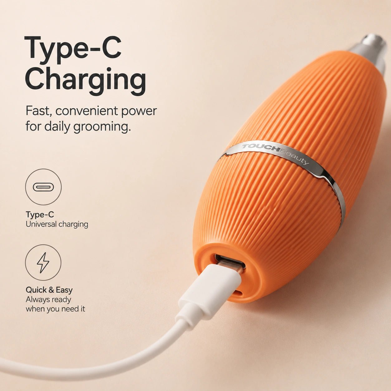 TOUCHBeauty™ Electric Nose Hair Trimmer – Safe, Sharp & Waterproof Grooming - TOUCHBeauty