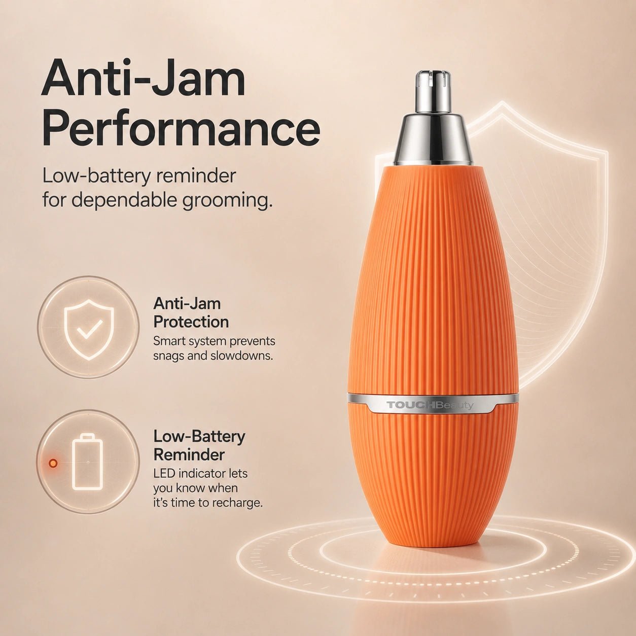 TOUCHBeauty™ Electric Nose Hair Trimmer – Safe, Sharp & Waterproof Grooming - TOUCHBeauty