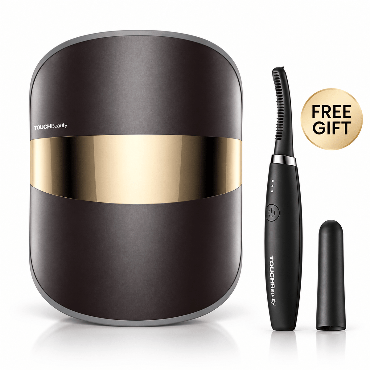 TOUCHBeauty™ GLAM LED Light Therapy Mask + FREE Heated Eyelash Curler - TOUCHBeauty