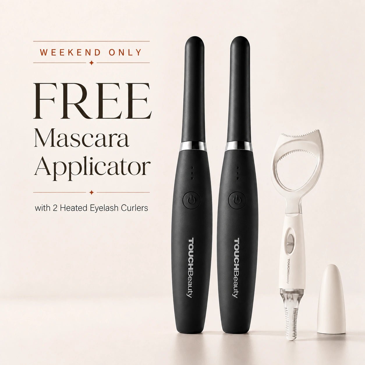 TOUCHBeauty™ Heated Eyelash Curler | Lift, Curl & Define with Gentle Heat - TOUCHBeauty