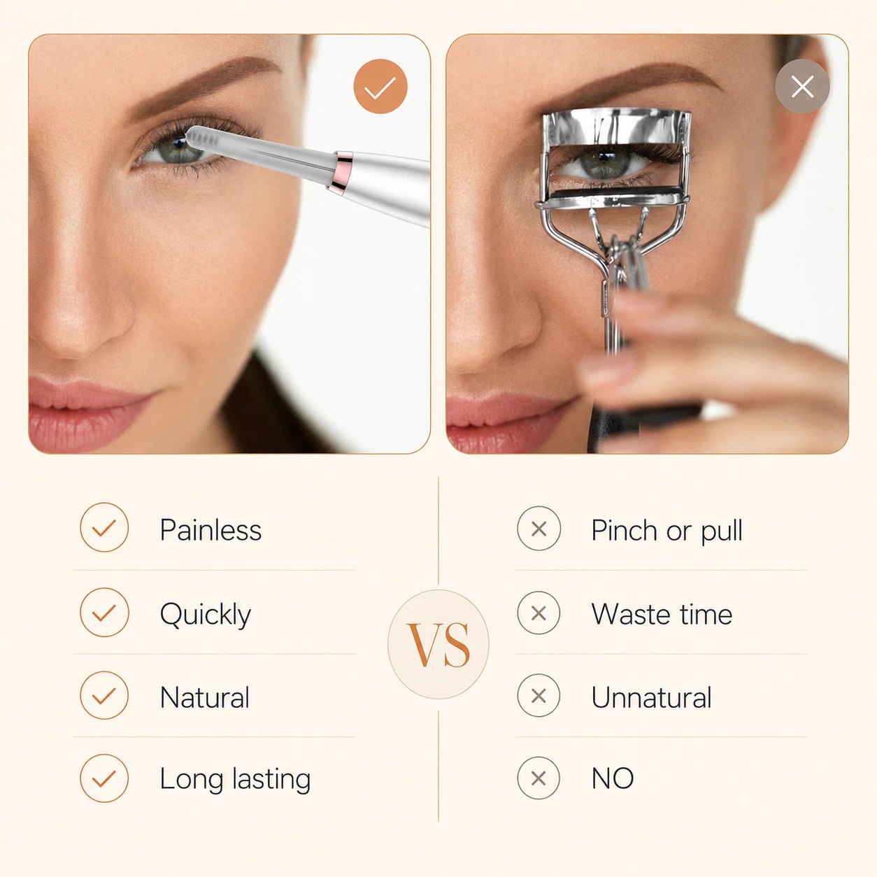 TOUCHBeauty™ Heated Eyelash Curler | Lift, Curl & Define with Gentle Heat - TOUCHBeauty