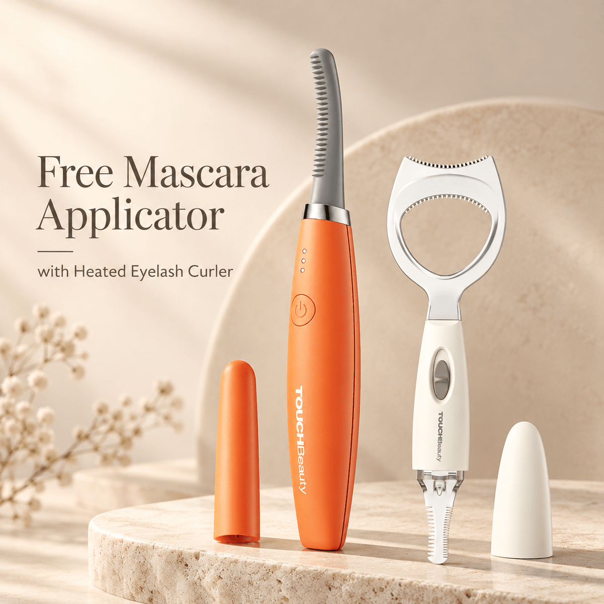 TOUCHBeauty™ Heated Eyelash Curler | Lift, Curl & Define with Gentle Heat - TOUCHBeauty