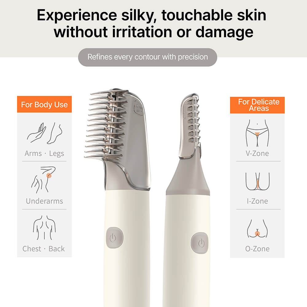 TOUCHBeauty VIO Precision Trimmer | Gentle & Safe Hair Removal for