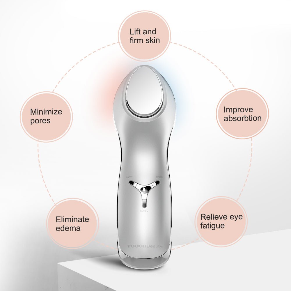 Hot/Cold Compress I Eye Massager I Skin Tightener & Puffiness Remover